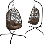 COCOON HANGING CHAIR 105x195CM DARK BROWN Home and Garden/Garden Your Sports Performance