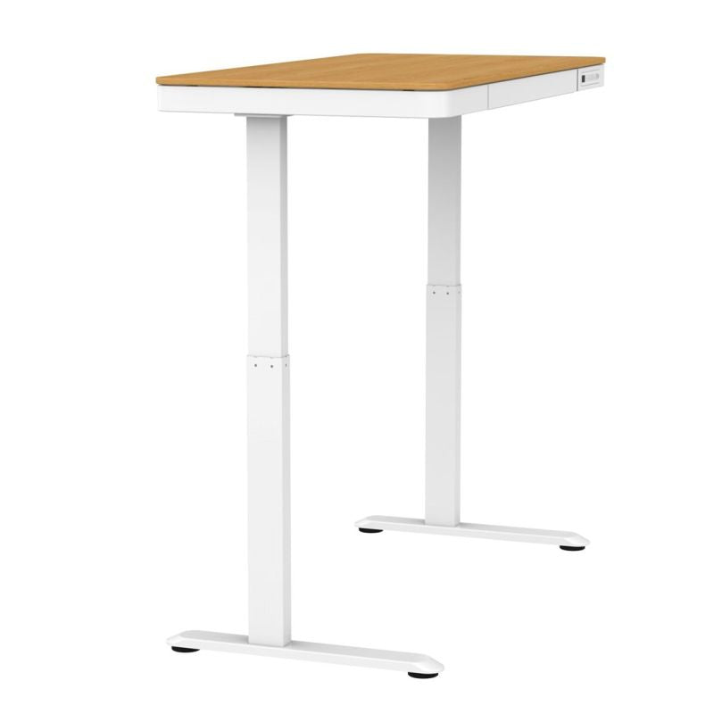 Activejet ET119W-C electric height-adjustable desk, white/oak. Tabletop dimensions: 140 x 70 cm. Biurka/Biurka nowoczesne Your Sports Performance