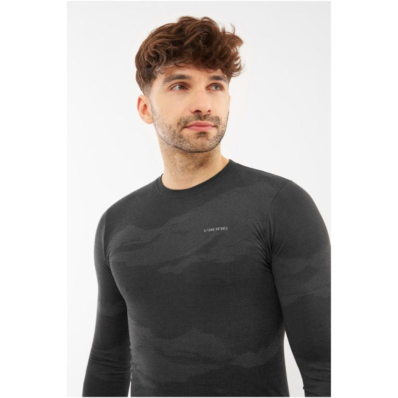 VIKING Gasher Man Set Merino men's underwear size M black Odzież militarna/Bielizna termoaktywna Your Sports Performance