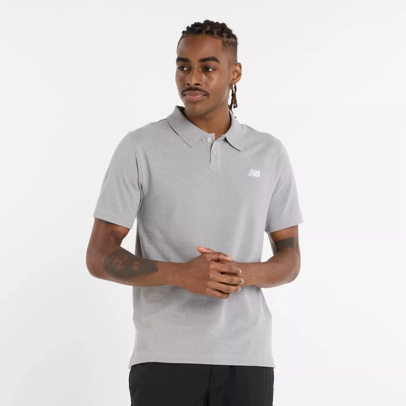 New Balance Cotton Pique Polo Shirt M MT51519AG Clothing/Lifestyle/T-shirts/New Balance New Balance