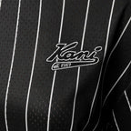 Karl Kani Chest Varsity Pinstripe Mesh Tee Light M 6038524 Clothing/Lifestyle/T-shirts/Karl Kani Your Sports Performance