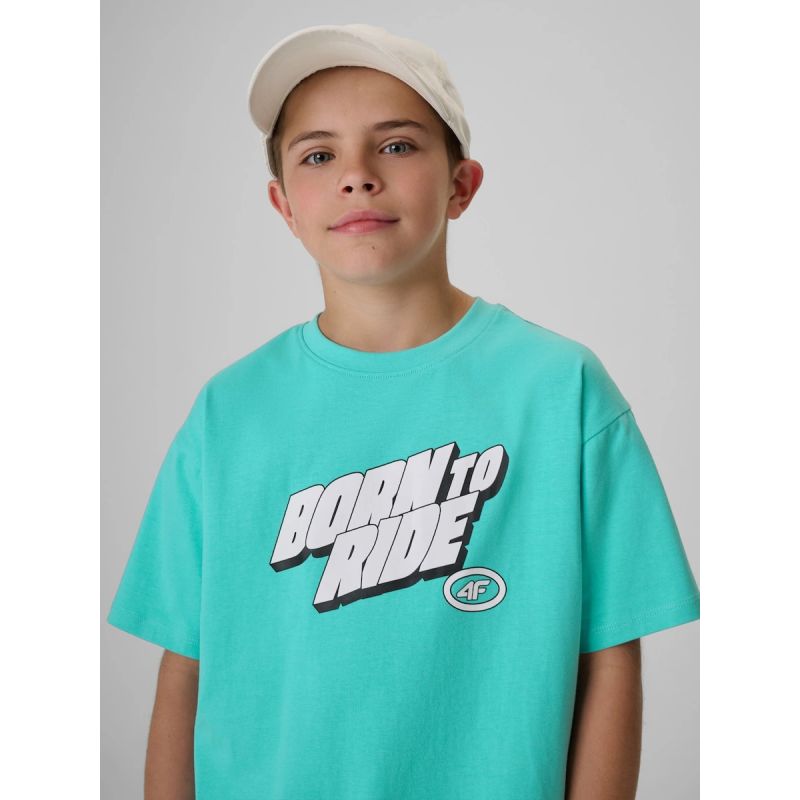 Boy's cotton T-shirt 4F 4FJRSS26TTSHM4174-047S