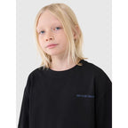 Boy's oversize T-shirt with inscription 4F 4FJWSS25TTSHM2184-20S *Kategoria tymczasowa Your Sports Performance