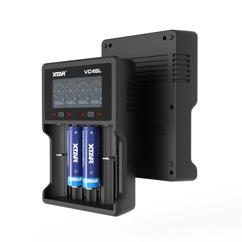 XTAR CHARGER FOR CYLINDRICAL BATTERIES LI-ION/NI-MH/NI-CD 18650 VC4SL Baterie, akumulatorki i ładowarki/Ładowarki akumulatorowe (bez akumulatorków) Your Sports Performance