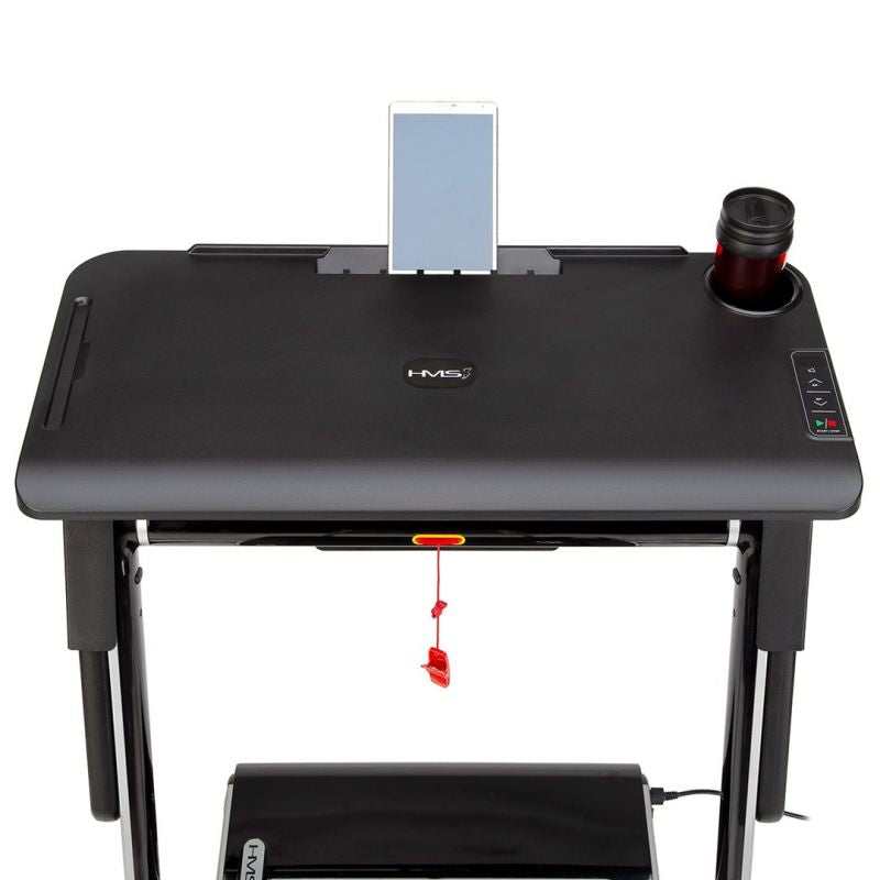 HMS LOOP12 MULTI Electric Treadmill with Desk 1-12 km/h, Gray In preparation Your Sports Performance