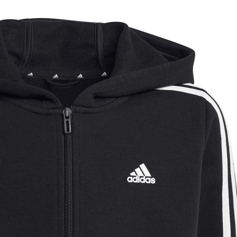 Sweatshirt adidas 3 Stripes FL Full-Zip Hoody Jr. HR6331 Clothing/Lifestyle Adidas