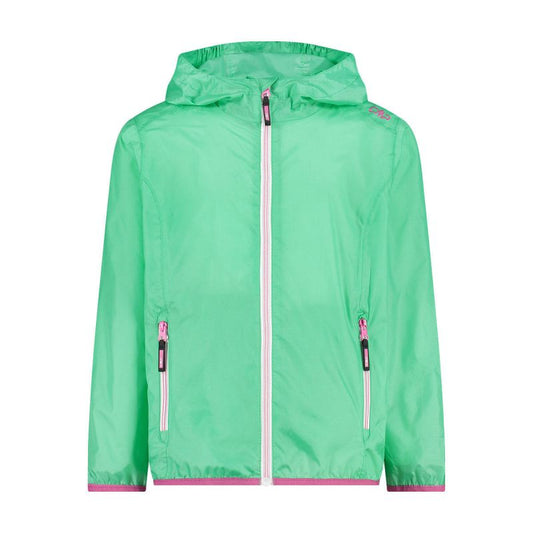 CMP Kid G Jacket Rain Fix Hood Lightweight Green (3X53255-E306) In preparation Your Sports Performance