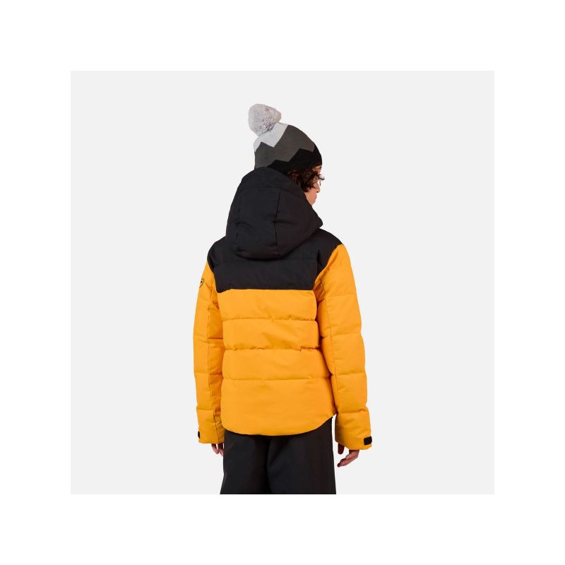 ROSSIGNOL Boy Siz Quilted Jkt Yellow Children's Ski Jacket