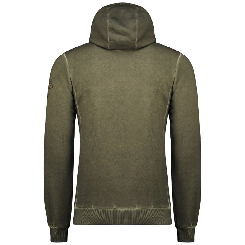 Geographical Norway Gymclass EO Tiedye Badge sweatshirt M WU8270H-GNO-KAKI Clothing/Outdoor/Geographical Norway Your Sports Performance