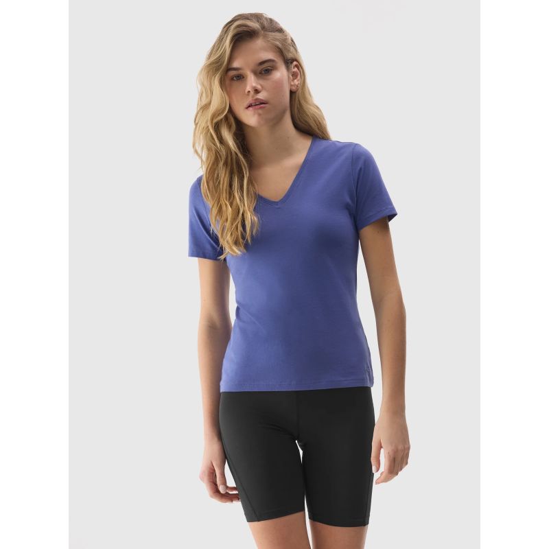 Women's plain organic cotton T-shirt 4F *Kategoria tymczasowa Your Sports Performance