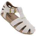 Beige women's leather sandals Artiker 58C0328 Artiker