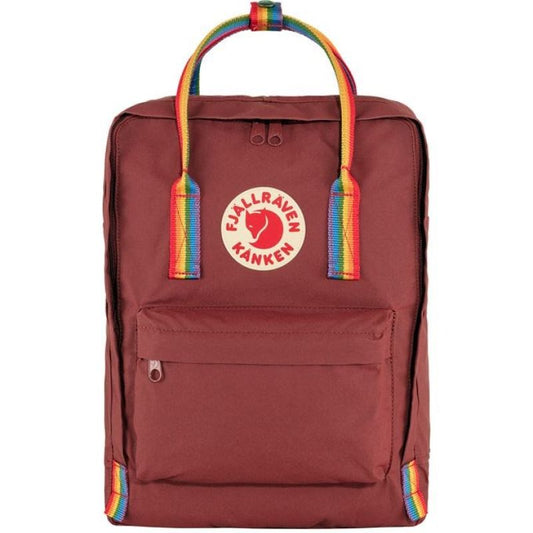 Fjallraven Kanken Rainbow backpack - ox red/rainbow pattern Odzież militarna/Spodnie Your Sports Performance