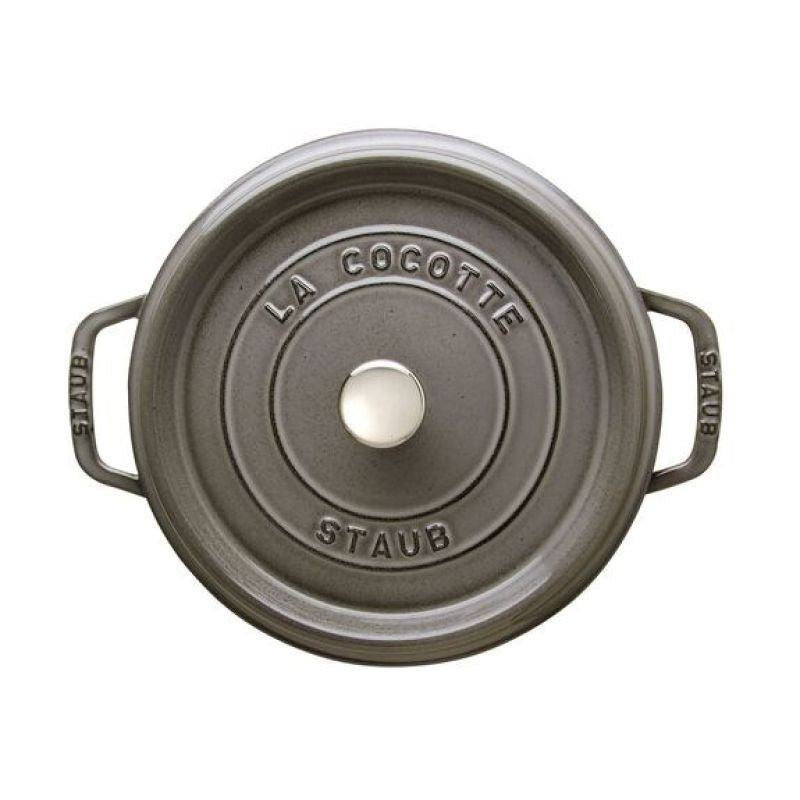 STAUB Round cast iron pot 40500-246-0 3.8l graphite AGD - Produkty/Garnki / patelnie nieelektryczne Your Sports Performance