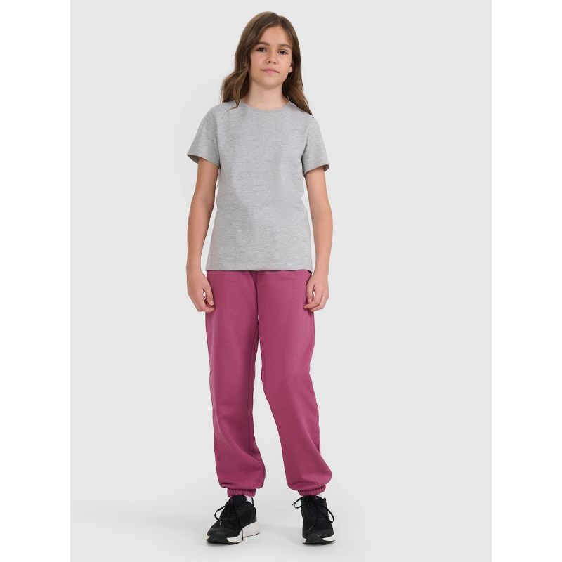 Regular plain girls' T-shirt 4F 4FJRMM00TTSHF3231-25M 4f