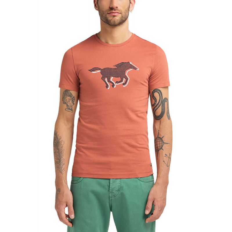 Mustang Aaron C Print M 1009522 7103 T-Shirt Clothing/Lifestyle/T-shirts/Mustang Your Sports Performance