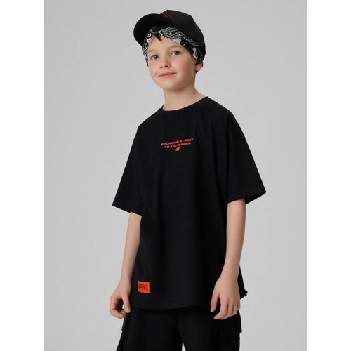 Boy's loose T-shirt with print 4F 4FJRSS26TTSHM3835-20S 4f