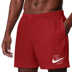 Nike Logo Lap 5" Volley Swim Shorts Red NESSG574 614