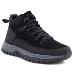 Men's leather insulated boots, black, Big Star UU174246