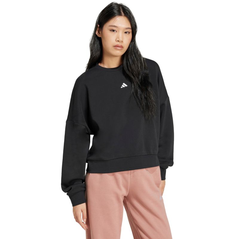 adidas Essentials Small Logo Feelcozy Women's Sweatshirt Black JC5932