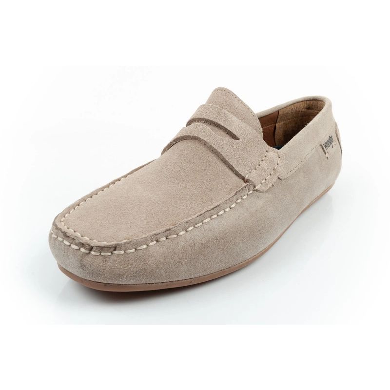 Wrangler men's shoes Maifield Suede moccasins, natural leather, beige To be categorized Your Sports Performance