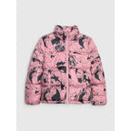 Girls' down jacket with synthetic filling 4F 4FJRAW25TDJAF0748-54A