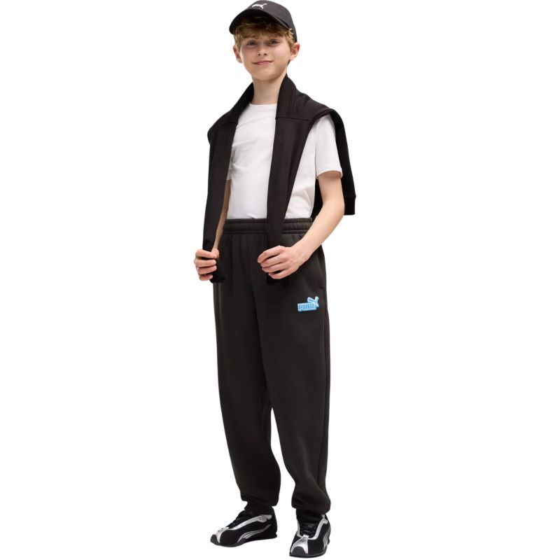 Puma ESS Logo Lab Relaxed Kids’ Trousers Black 694675 01