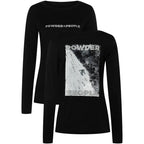 Women's SUPER.NATURAL W POWDER TO THE PEOPLE BIO J LS Long-Sleeve Top Black