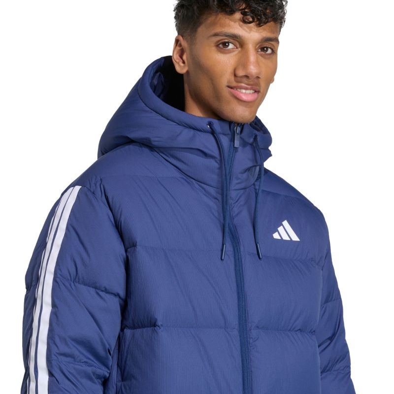Men's adidas Ess 3S PD HD J jacket navy blue JX7799 In preparation Adidas