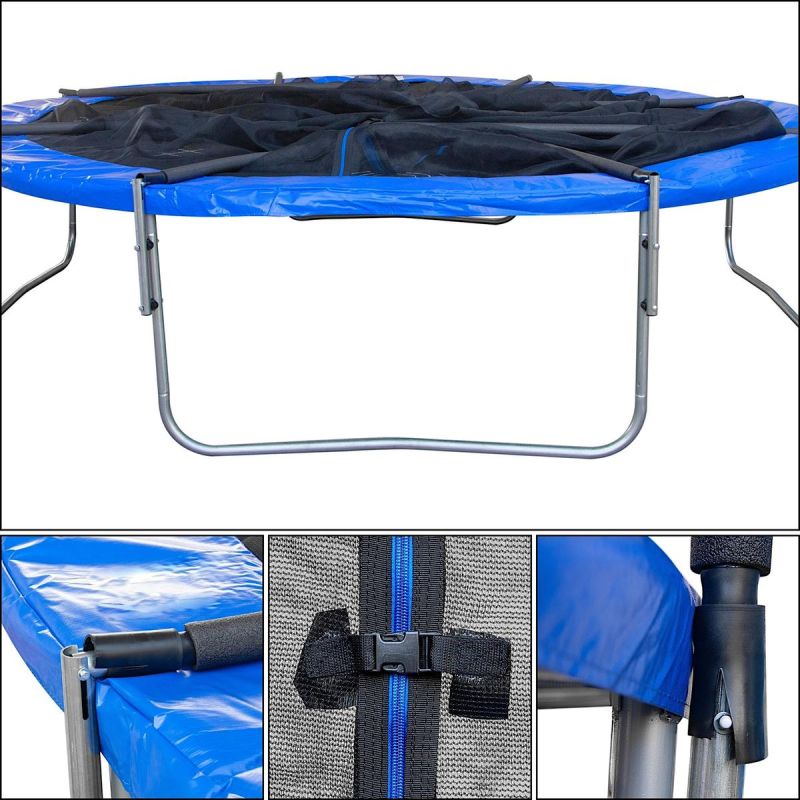 FOLDABLE GARDEN TRAMPPOLINE WITH INNER NET 12FT 366CM ENERO Home and Garden/Garden Your Sports Performance