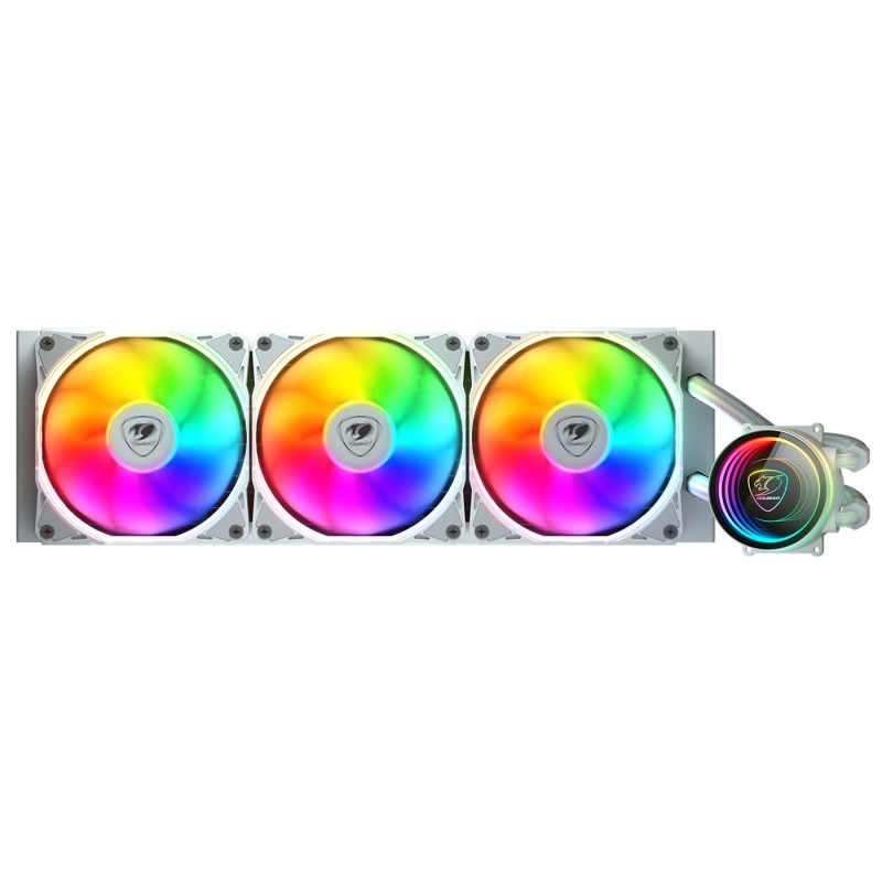 Liquid cooling COUGAR DISS A LIQUIDO COUGAR 3MPSD360W POSEIDON ELITE ARGB 360 WHITE 392x121x27mm SKT 115x-1200-1700-1366-AM5-AM4-FM2-FM1-AM3 ARGB Chłodzenie/Chłodzenie - wentylatory Your Sports Performance