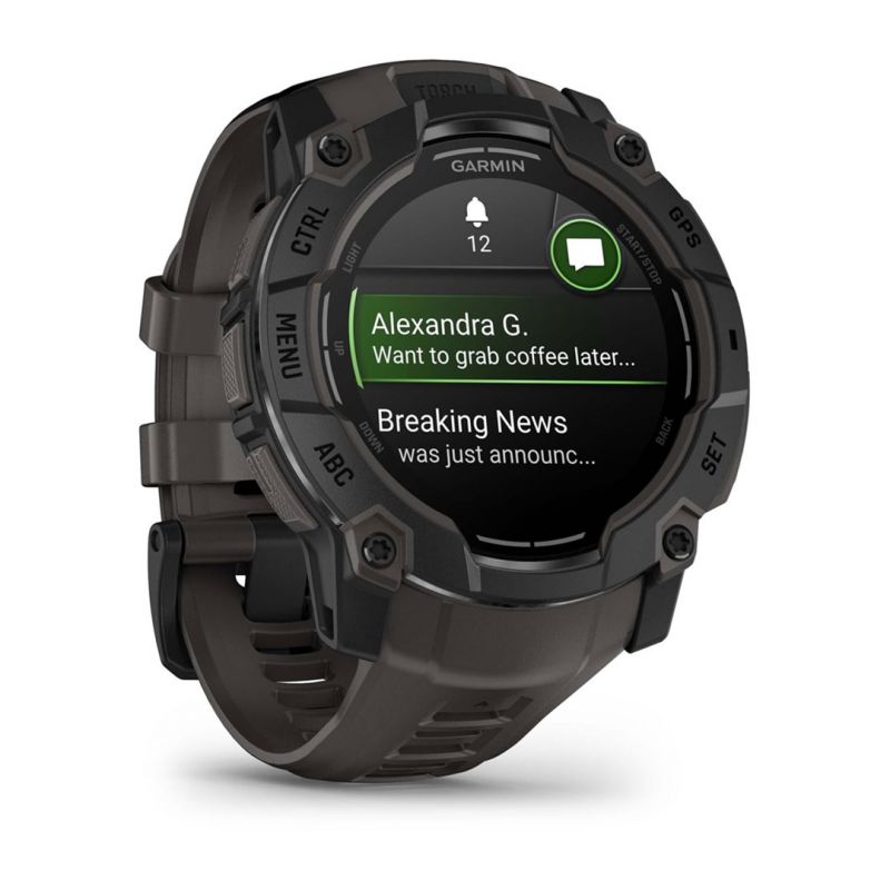 Garmin Instinct 3 – 50 mm AMOLED Black met charcoal band watch Akcesoria sportowe i turystyczne/Zegarki sportowe Your Sports Performance