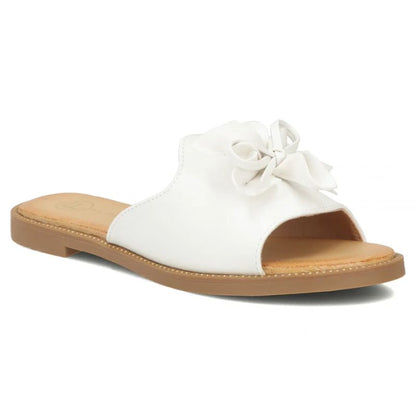 Women's white flower flip-flops Filippo DK7898 Filippo
