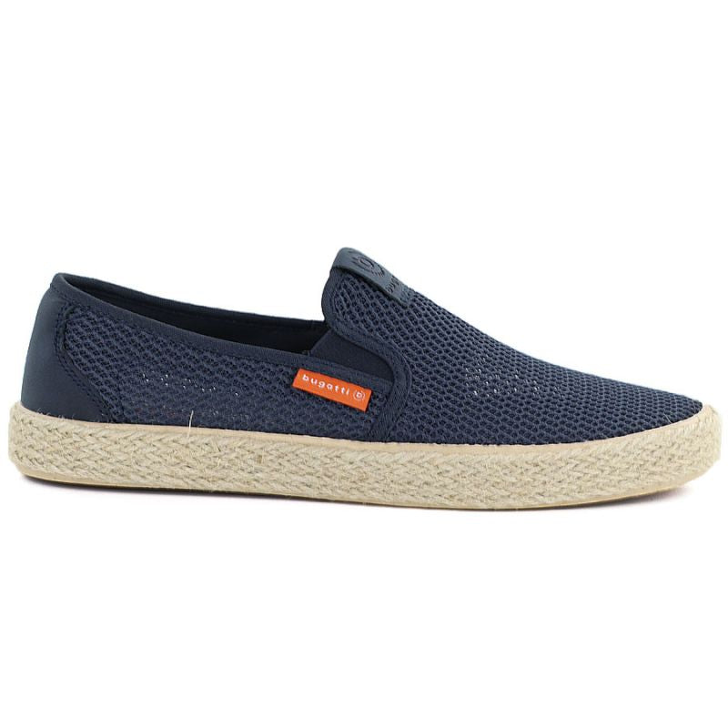 Men's slip-on espadrilles, navy blue, Bugatti TT153055 Bugatti