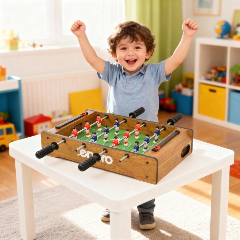 TABLE FOOTBALL GAME 46x27x9CM WOODEN ENERO Accessories Your Sports Performance