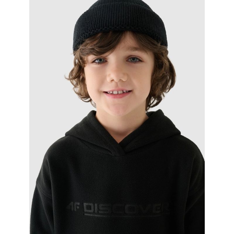 Boys' regular hooded fleece 4F Junior 4FJWAW24TFLEM213-20S *Kategoria tymczasowa Your Sports Performance
