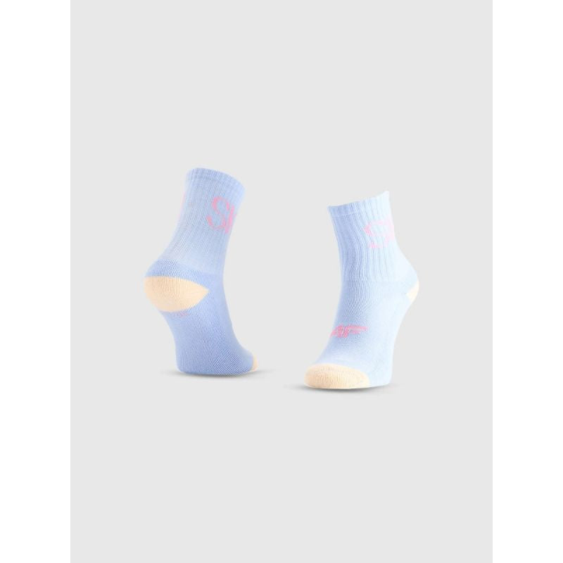 Girls' casual ankle socks (2-pack) 4F 4FJRAW25USOCF600-90S *Kategoria tymczasowa Your Sports Performance