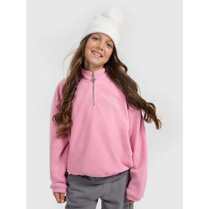 4FWarm oversize fleece with stand-up collar for girls 4F 4FJRAW25TFLEF441-54S 4f