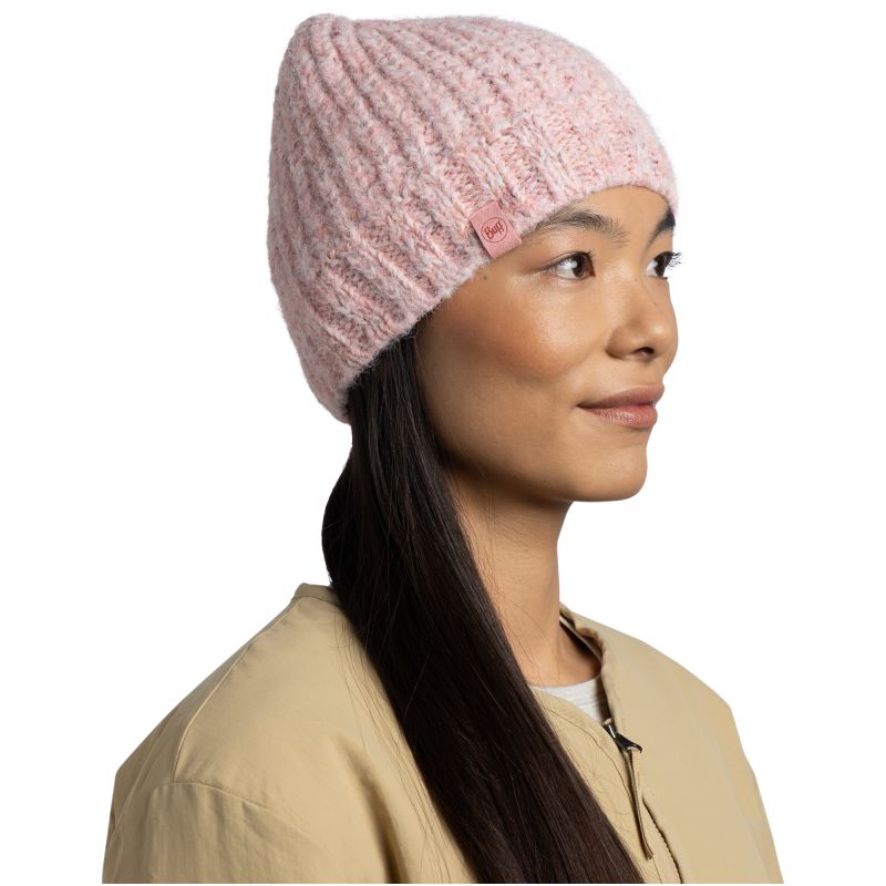 BUFF KNITTED & FLEECE BAND BEANIE DALIA PINK