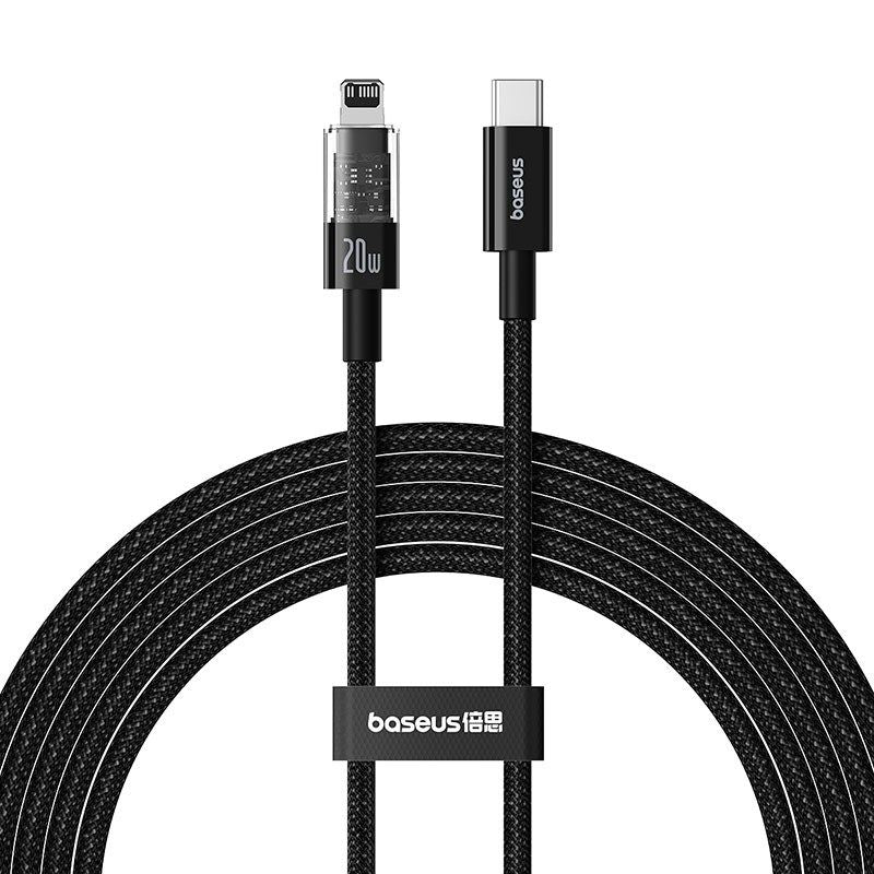 Baseus Gem USP C-IP 20W Cable 2m (Black) In preparation Your Sports Performance