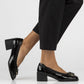 Black patent leather pumps on a block heel Filippo DP6960 Filippo