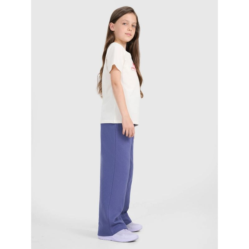 Girls' wide-leg sweatpants 4F 4FJRAW25TTROF1598-33S 4f