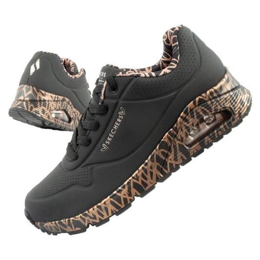 Skechers Uno-Loving Love women's sports sneakers fashionable black In preparation Your Sports Performance