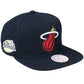 Mitchell & Ness NBA Miami Heat Top Spot Snapback Hwc Heat Cap HHSS2976-MHEYYPPPBLCK Clothing/Basketball/Mitchell & Ness Your Sports Performance