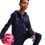 Nike FC Barcelona Tech Fleece Kids' Sweatshirt Navy Blue II3722 498