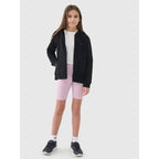 Girls' sweatshirt with a zipper and hood 4F 4FJWSS25TSWSF1706-20S *Kategoria tymczasowa Your Sports Performance