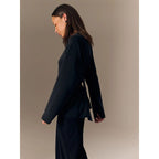 Women's regular sweatshirt with ties and modal 4F 4FRSS26TSWSF2784-20S