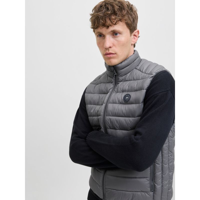 Jack&Jones men's vest JJEBRADLEY LIGHT BODYWARMER COLLAR NOO 12280973 CASTLEROCK In preparation Your Sports Performance