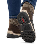Waterproof Women’s Brown Platform Ankle Boots Rieker 45956-25