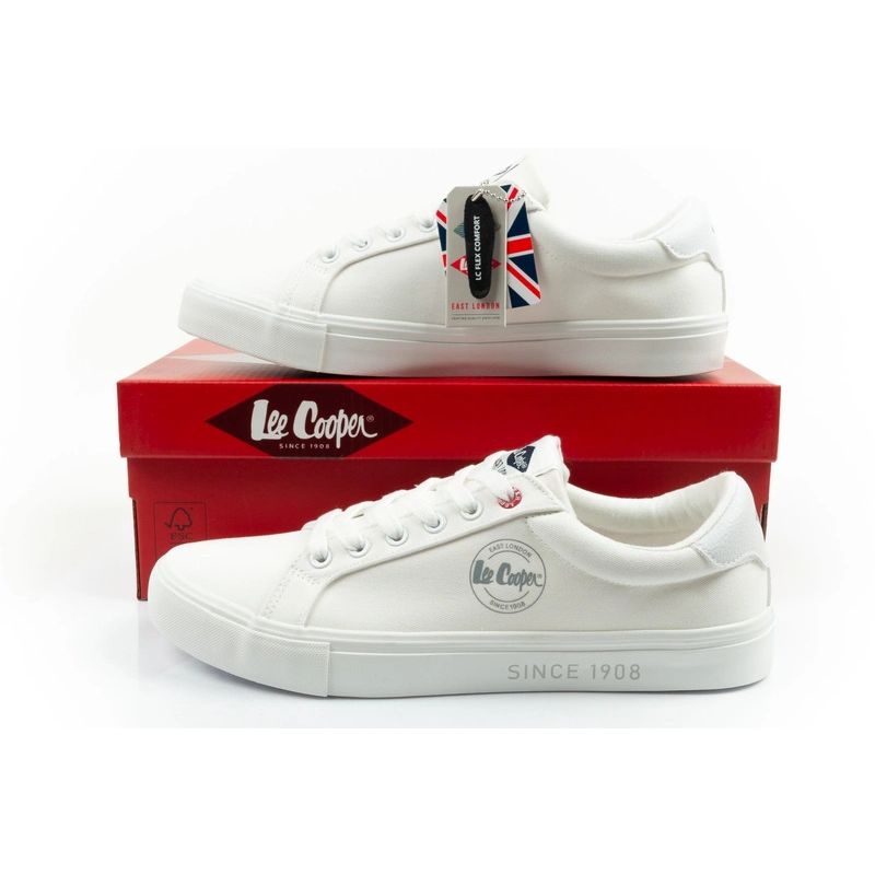 Lee Cooper men's sports shoes sneakers fashionable white comfortable