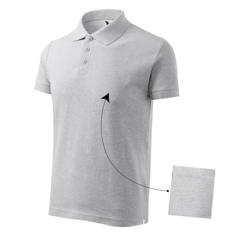 Malfini Cotton M MLI-21203 polo shirt light gray melange Clothing/Lifestyle/T-shirts/Malfini Malfini